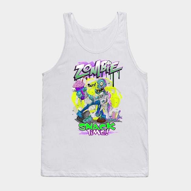 Zombie snack time Tank Top by kudoze